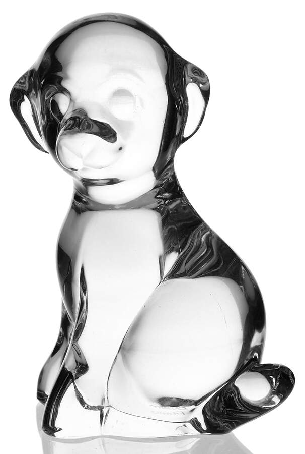 Daum Figurines Sitting Dog - No Box by Daum-1