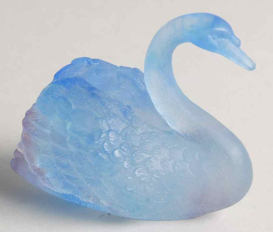 Daum Figurines Swan-Blue - Boxed by Daum-1