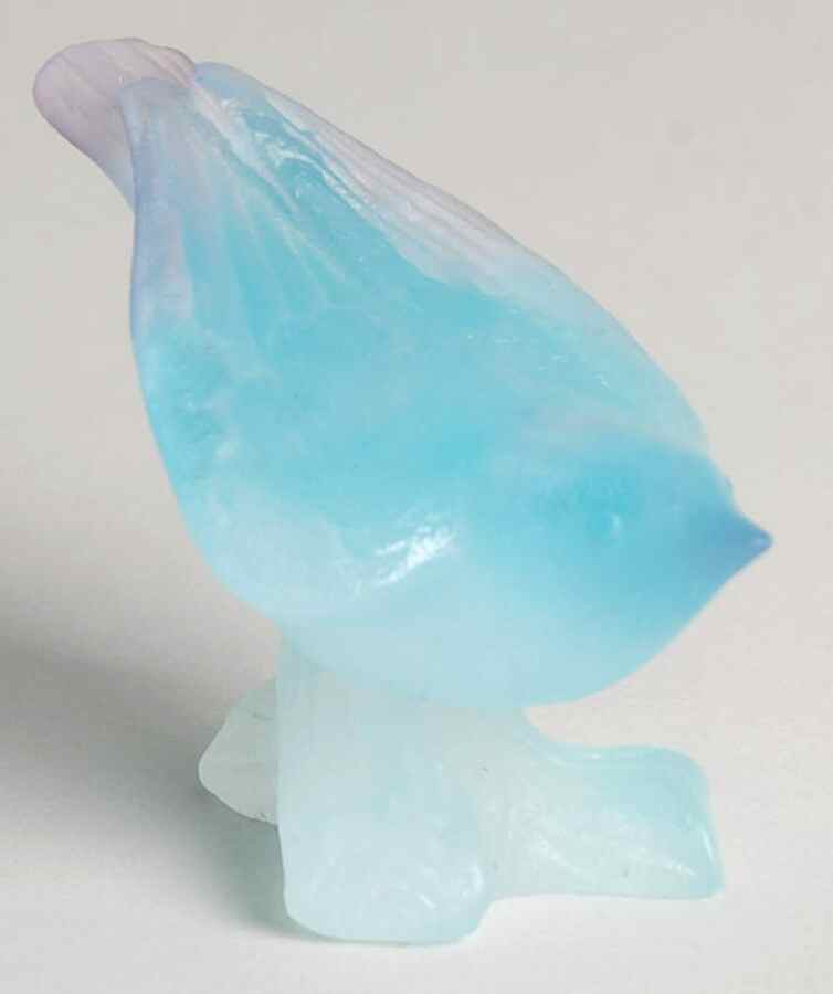 Daum Figurines Wren-Blue - Boxed by Daum-1
