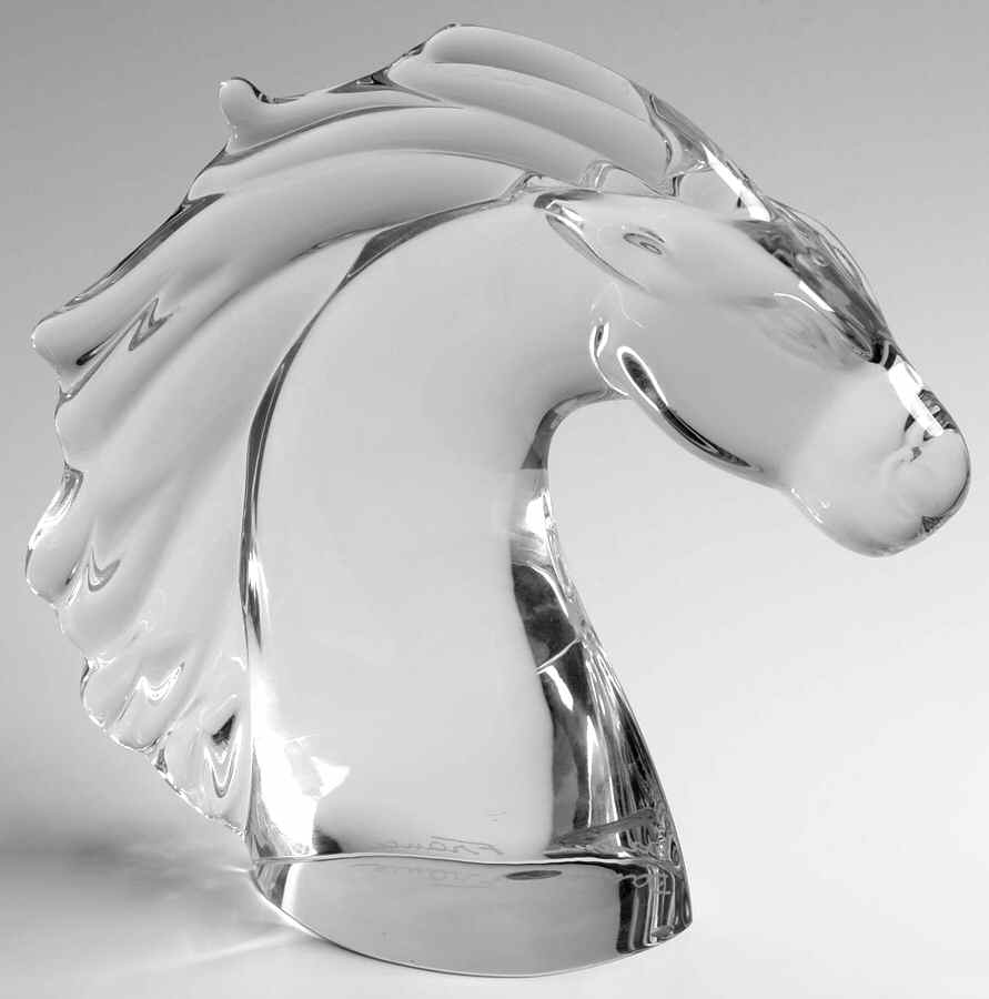 Daum Figurines Horse Head-Medium - No Box by Daum-1