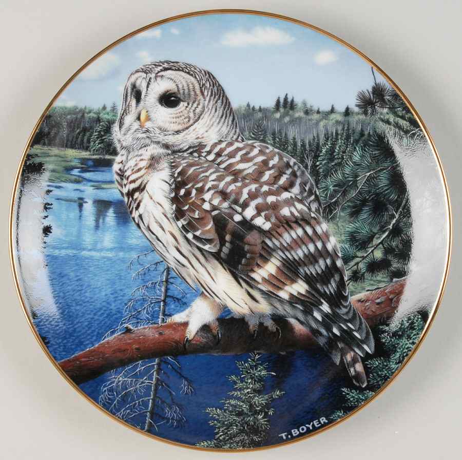 Majesty of Owls On The Lookout - No Box by Danbury Mint-1