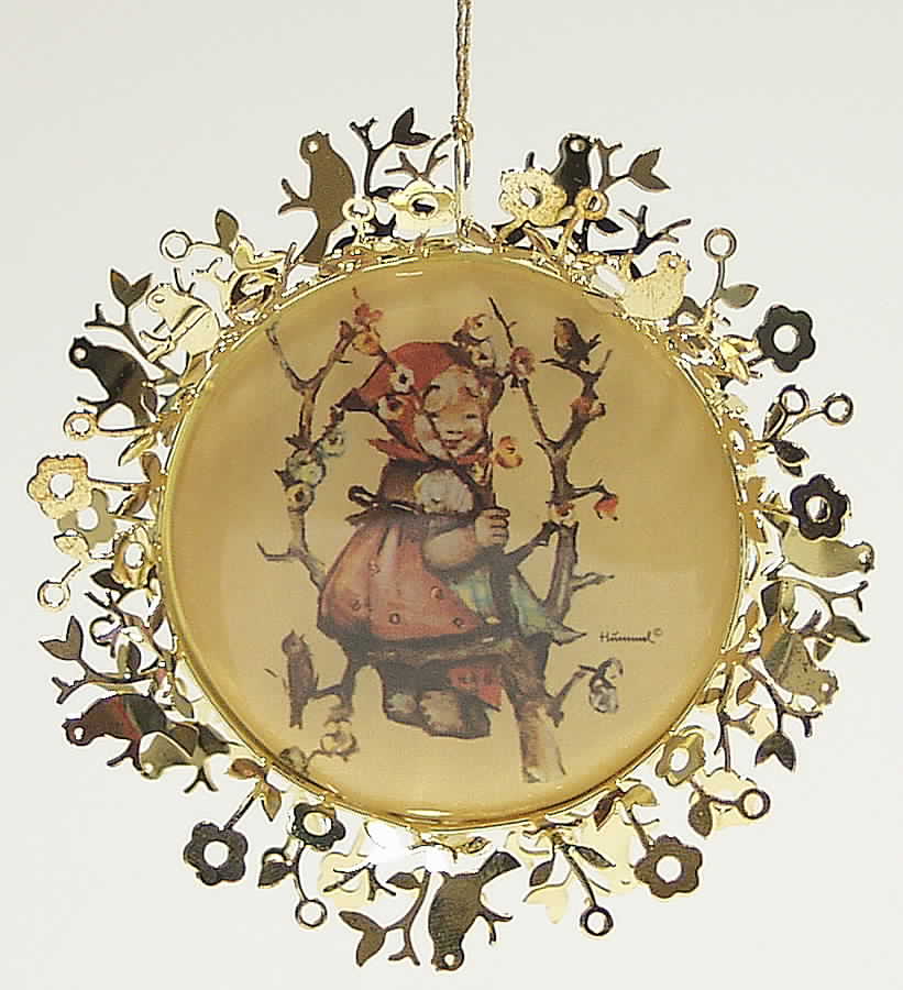 Hummel Gold Apple Tree Girl - Boxed by Danbury Mint-1