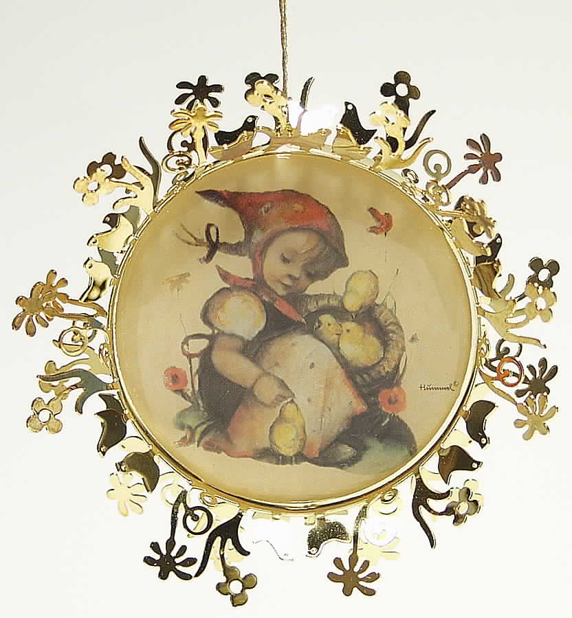 Hummel Gold Chick Girl - No Box by Danbury Mint-1