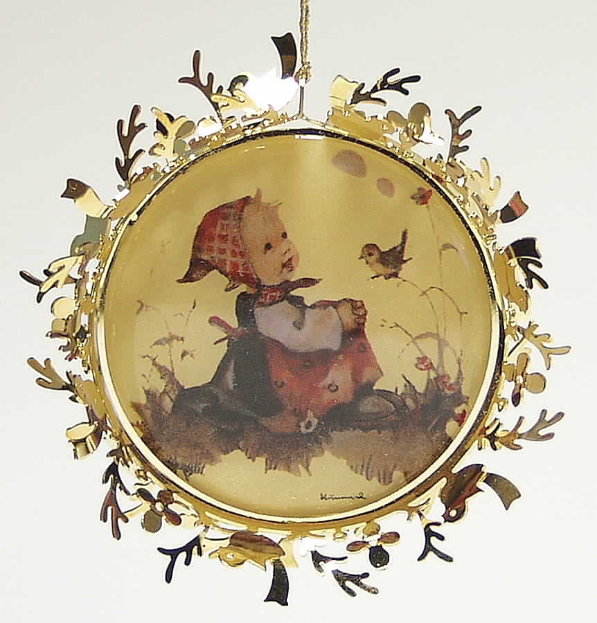 Hummel Gold Meeting In The Meadow - No Box by Danbury Mint-1
