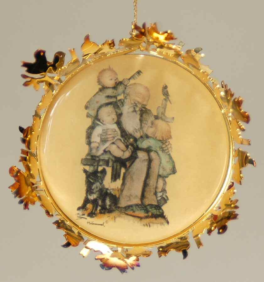 Hummel Gold Grandpa's Helpers - No Box by Danbury Mint-1