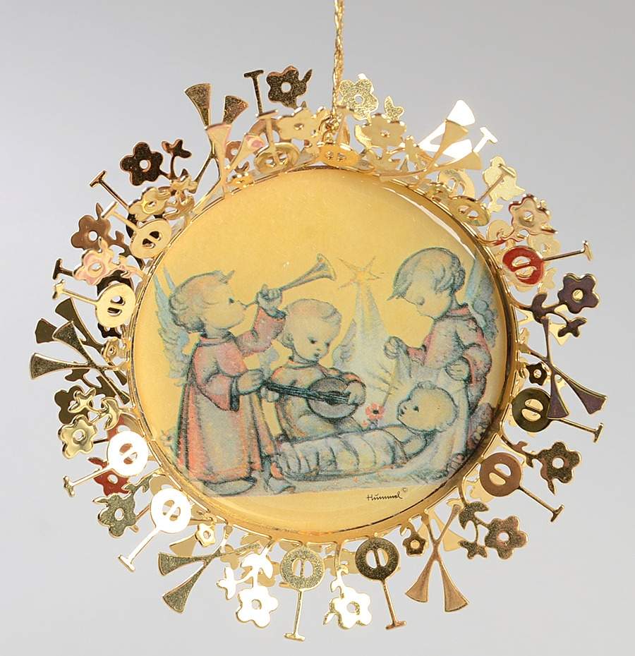 Hummel Gold Angel's Music - No Box by Danbury Mint-1