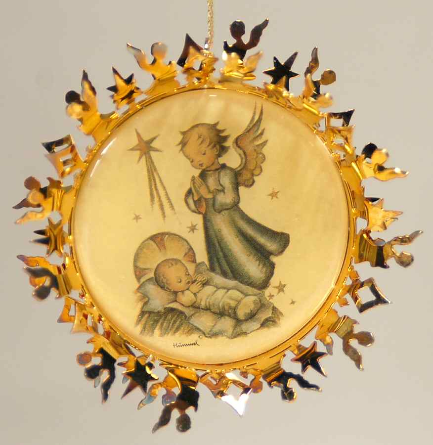 Hummel Gold Prayer Of Adoration - No Box by Danbury Mint-1