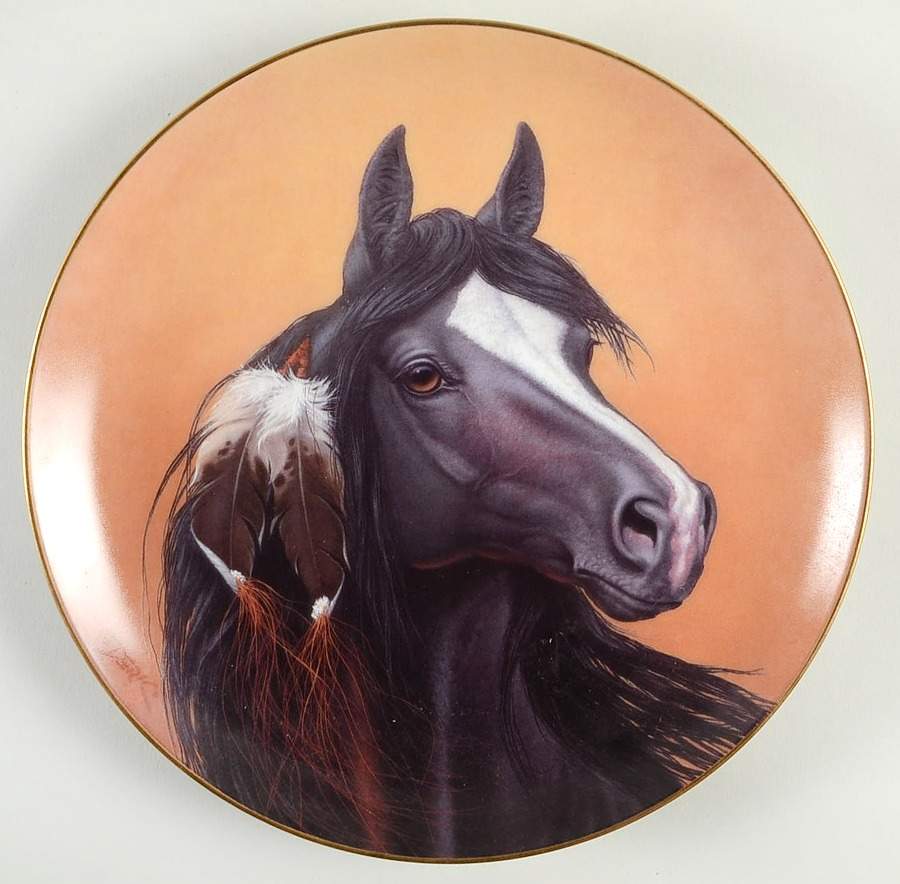 Heritage of Horses Black Magic - No Box by Danbury Mint-1