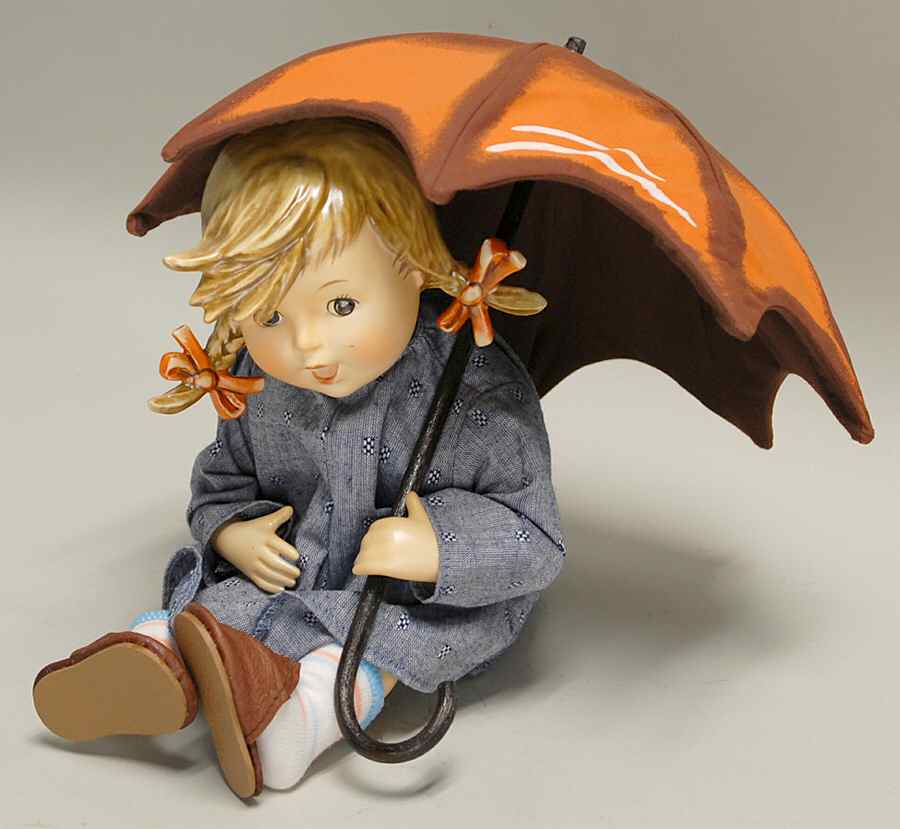 Hummel Doll-Danbury Mint Umbrella Girl - No Box by Danbury Mint-1