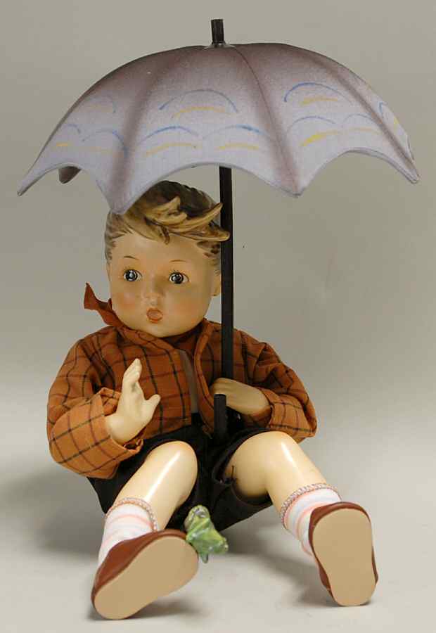 Hummel Doll-Danbury Mint Umbrella Boy - No Box by Danbury Mint-1
