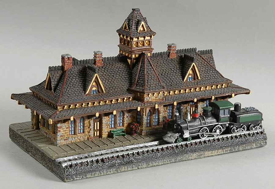 Americas Historic Railroad Stations Tenafly Railroad Station - No Box by Danbury Mint-1