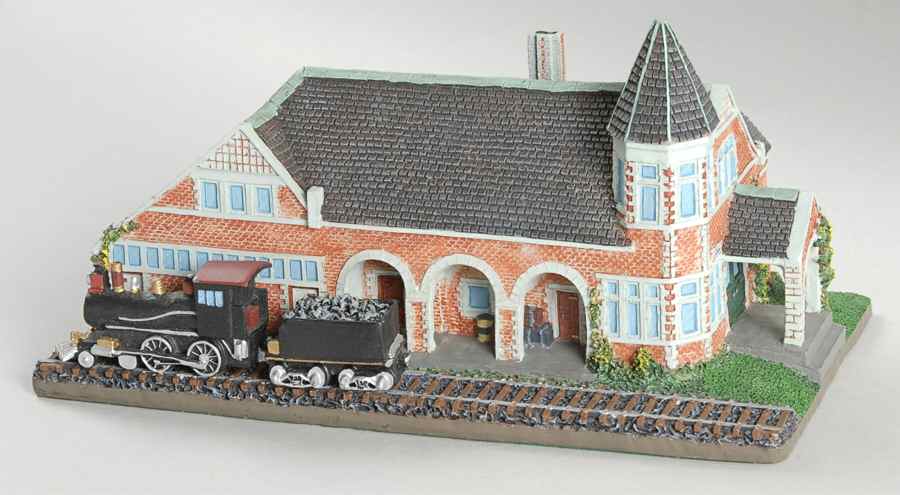 Americas Historic Railroad Stations Lockport Railroad Station - Boxed by Danbury Mint-1