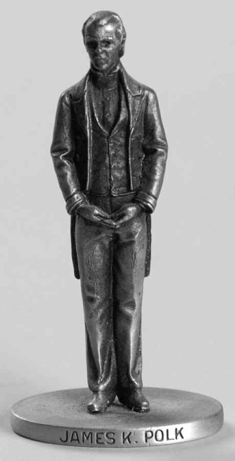 Presidents-Miniature Pewter James K Polk - No Box by Danbury Mint-1