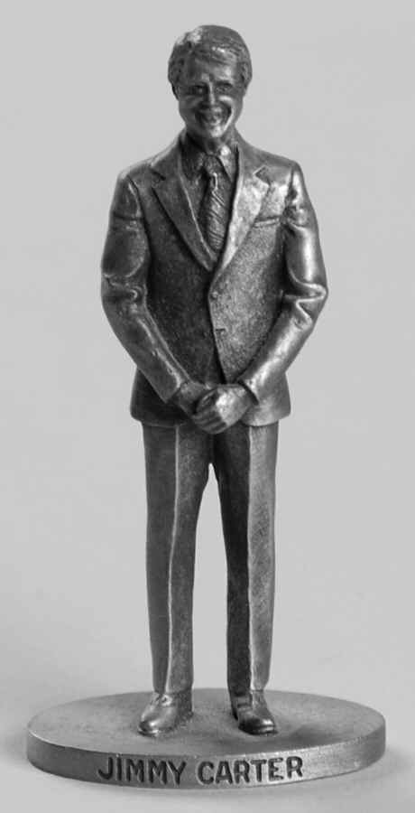 Presidents-Miniature Pewter Jimmy Carter - No Box by Danbury Mint-1