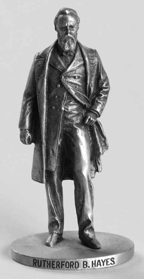 Presidents-Miniature Pewter Rutherford B Hayes - No Box by Danbury Mint-1
