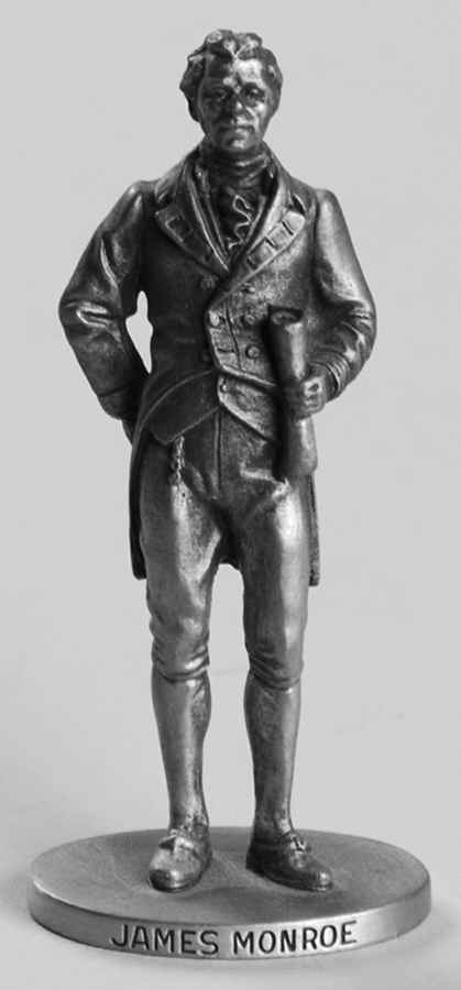 Presidents-Miniature Pewter James Monroe - No Box by Danbury Mint-1