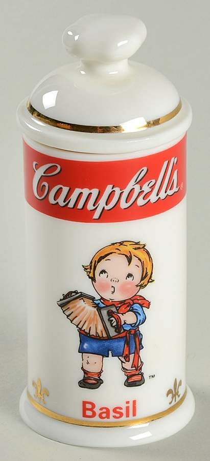 Campbell Soup Kids Spice Jar Basil - Spice Jar Set-Ind Jar-Motif 9 by Danbury Mint-1