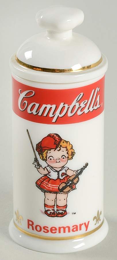 Campbell Soup Kids Spice Jar Rosemary - Spice Jar Set-Ind Jar-Motif 22 by Danbury Mint-1