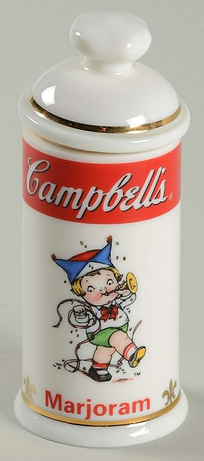 Campbell Soup Kids Spice Jar Marjoram - Spice Jar Set-Ind Jar-Motif 13 by Danbury Mint-1