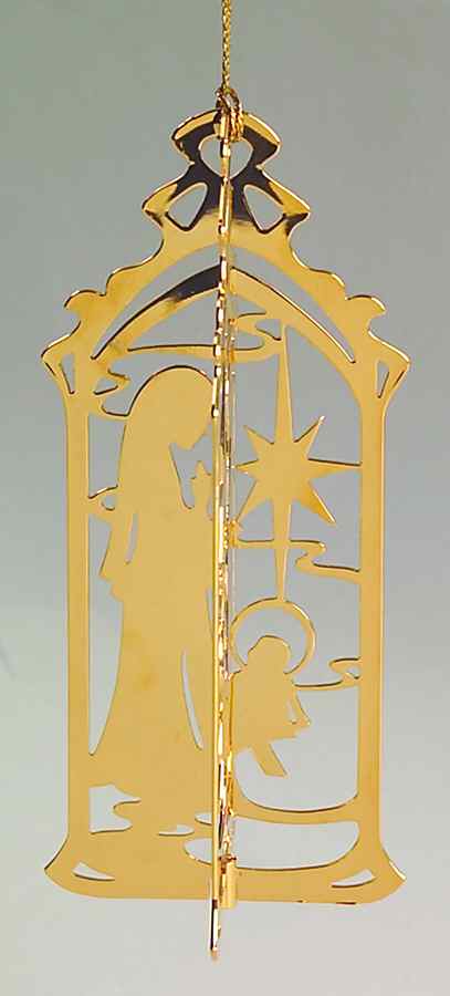1983 Gold Christmas Ornament Collection Noel - Boxed by Danbury Mint-1