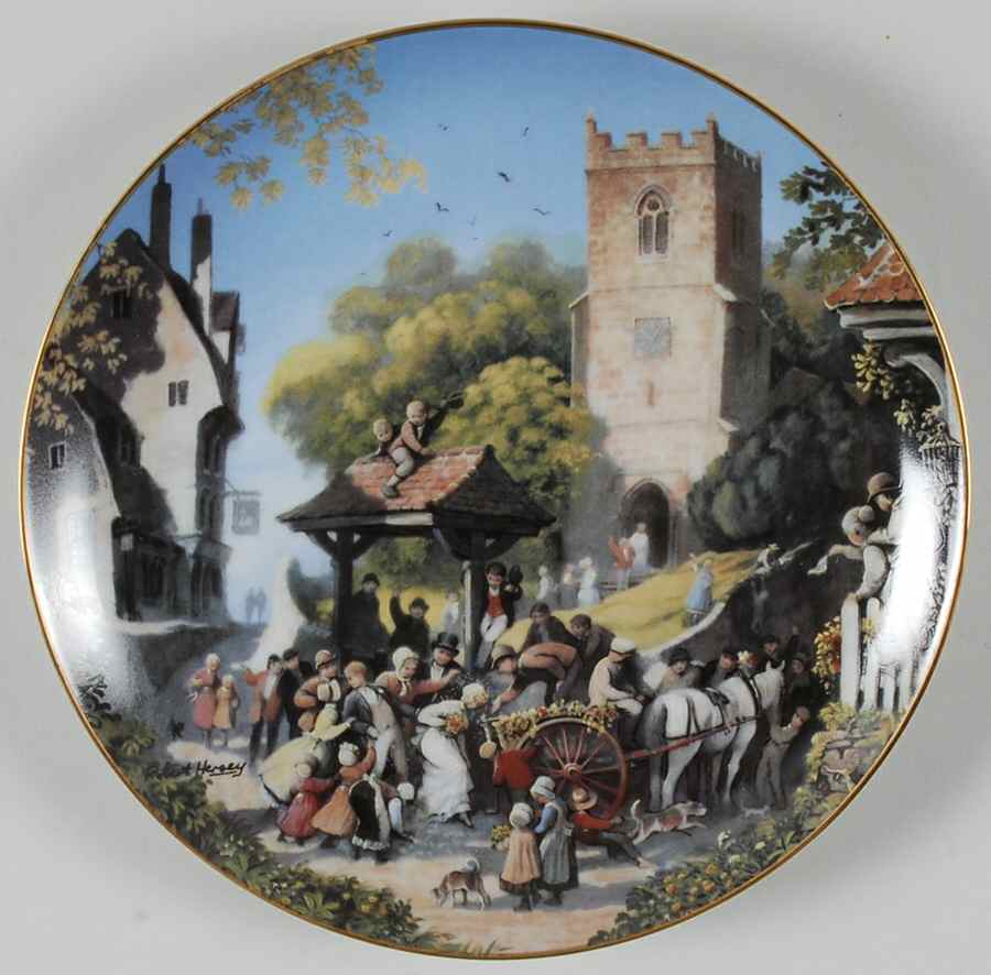 Story of A Country Village Wedding On The Green - No Box by Danbury Mint-1