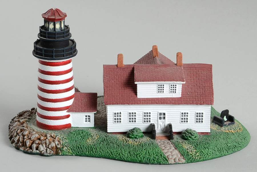 Historic American Lighthouses-Series 1 West Quoddy Head Lighthouse - No Box by Danbury Mint-1