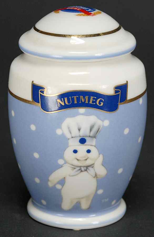 Pillsbury Doughboy-Spice Jar Collection Nutmeg - Spice Jar Set-Ind Jar-Motif 15 by Danbury Mint-1