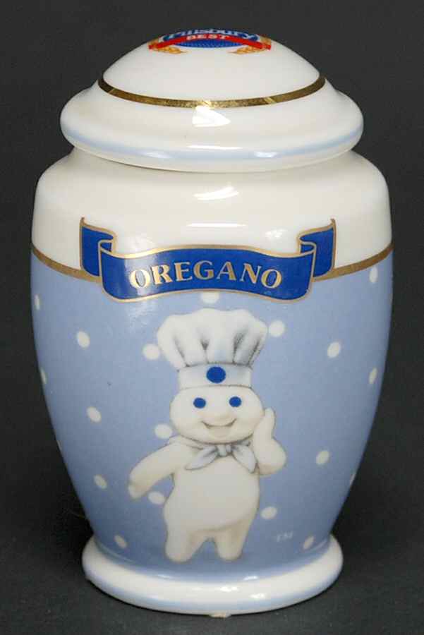 Pillsbury Doughboy-Spice Jar Collection Oregano - Spice Jar Set-Ind Jar-Motif 17 by Danbury Mint-1