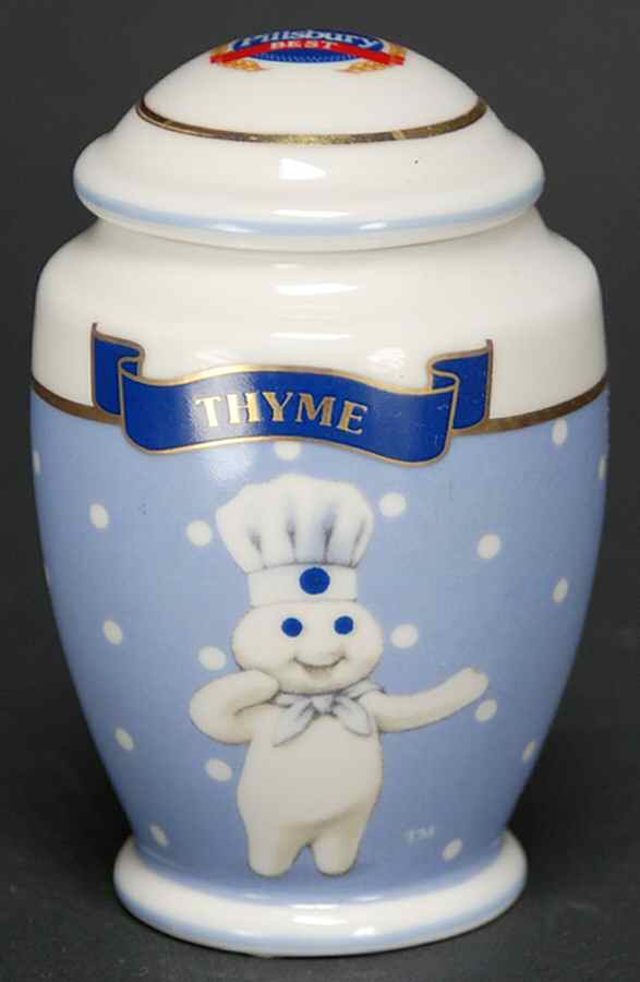 Pillsbury Doughboy-Spice Jar Collection Thyme - Spice Jar Set-Ind Jar-Motif 23 by Danbury Mint-1