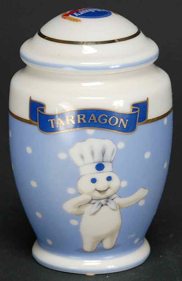 Pillsbury Doughboy-Spice Jar Collection Tarragon - Spice Jar Set-Ind Jar-Motif 22 by Danbury Mint-1