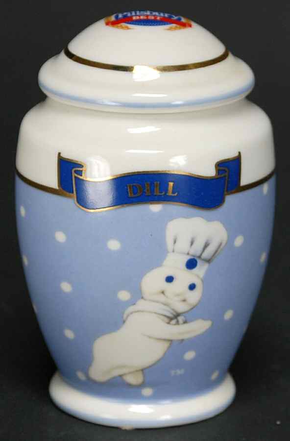 Pillsbury Doughboy-Spice Jar Collection Dill - Spice Jar Set-Ind Jar-Motif 11 by Danbury Mint-1