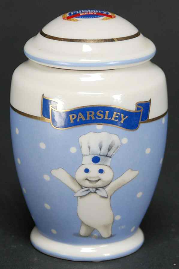 Pillsbury Doughboy-Spice Jar Collection Parsley - Spice Jar Set-Ind Jar-Motif 19 by Danbury Mint-1