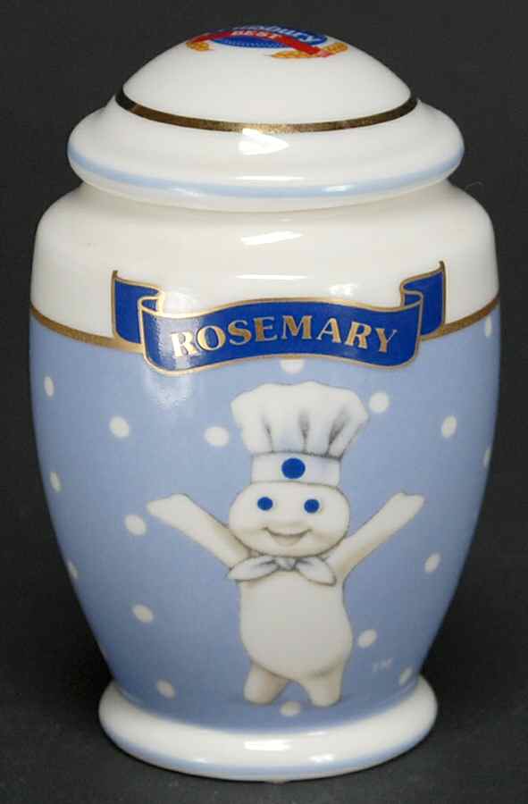 Pillsbury Doughboy-Spice Jar Collection Rosemary - Spice Jar Set-Ind Jar-Motif 20 by Danbury Mint-1