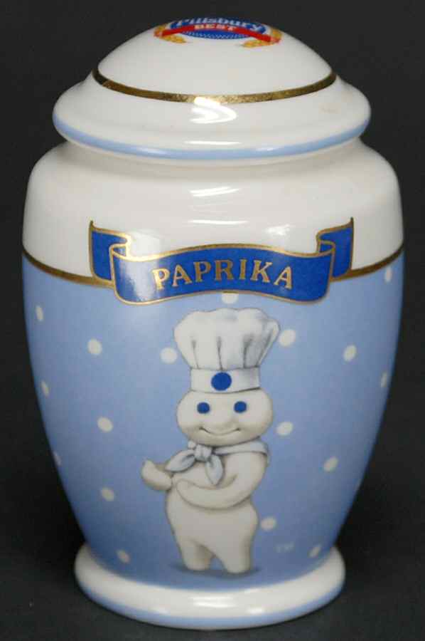 Pillsbury Doughboy-Spice Jar Collection Paprika - Spice Jar Set-Ind Jar-Motif 18 by Danbury Mint-1