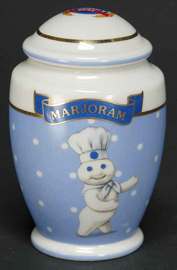 Pillsbury Doughboy-Spice Jar Collection Marjoram - Spice Jar Set-Ind Jar-Motif 14 by Danbury Mint-1