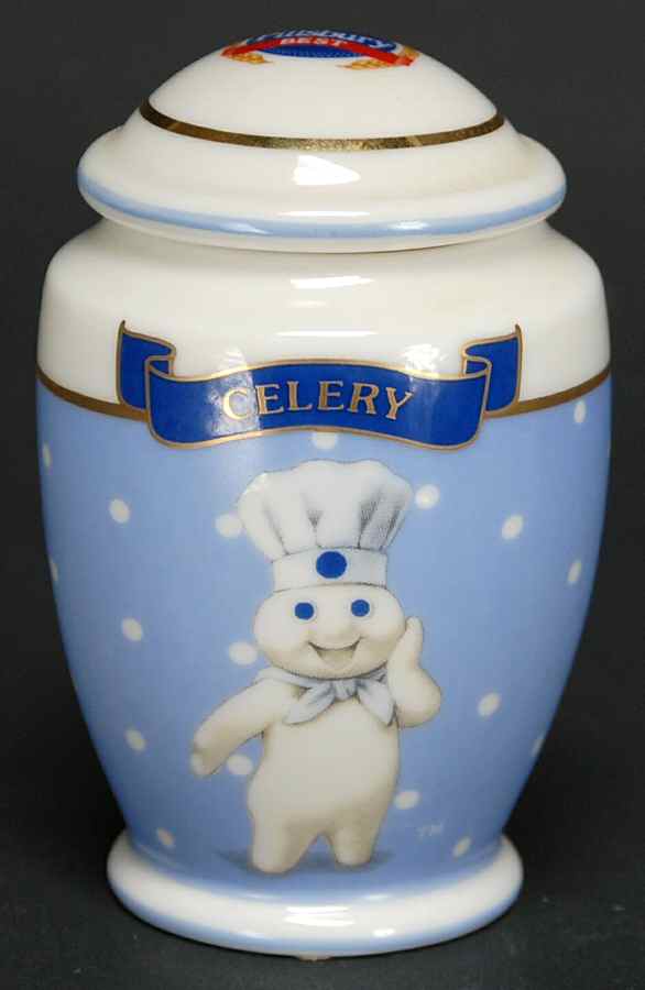 Pillsbury Doughboy-Spice Jar Collection Celery - Spice Jar Set-Ind Jar-Motif 4 by Danbury Mint-1