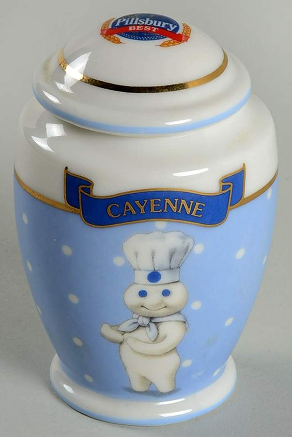 Pillsbury Doughboy-Spice Jar Collection Cayenne - Spice Jar Set-Ind Jar-Motif 24 by Danbury Mint-1