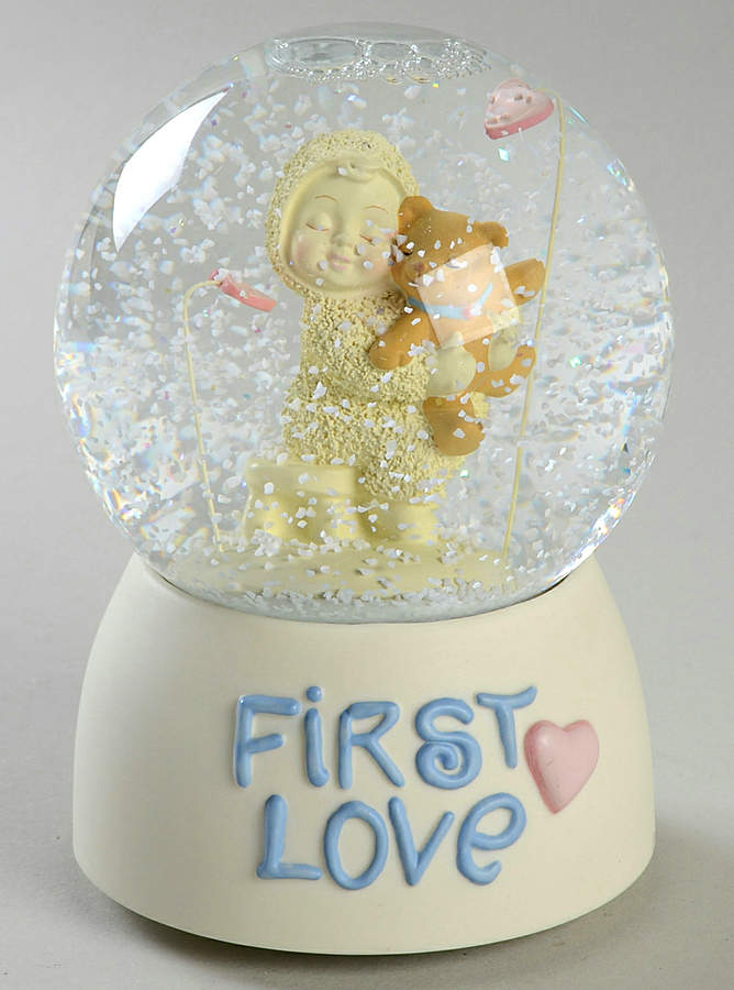 Snowbabies Guest Collection Snowglobes First Love - Brahm's Lullaby - No Box by Department 56-1