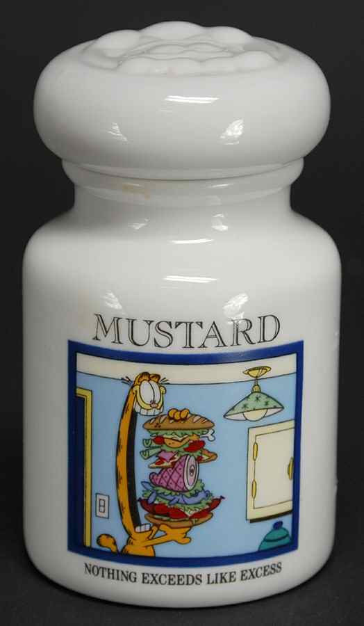 Garfield Spice Jar Collection Mustard - Spice Jar Set-Ind Jar-Motif 13 by Danbury Mint-1