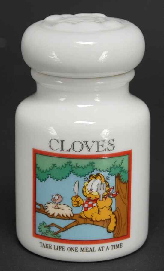 Garfield Spice Jar Collection Cloves - Spice Jar Set-Ind Jar-Motif 6 by Danbury Mint-1