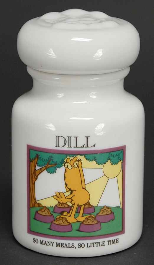Garfield Spice Jar Collection Dill - Spice Jar Set-Ind Jar-Motif 9 by Danbury Mint-1