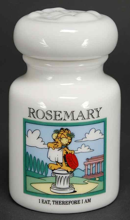 Garfield Spice Jar Collection Rosemary - Spice Jar Set-Ind Jar-Motif 19 by Danbury Mint-1