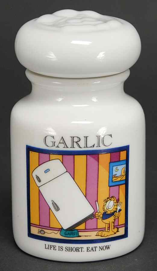 Garfield Spice Jar Collection Garlic - Spice Jar Set-Ind Jar-Motif 10 by Danbury Mint-1