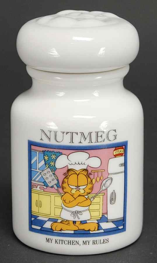 Garfield Spice Jar Collection Nutmeg - Spice Jar Set-Ind Jar-Motif 14 by Danbury Mint-1