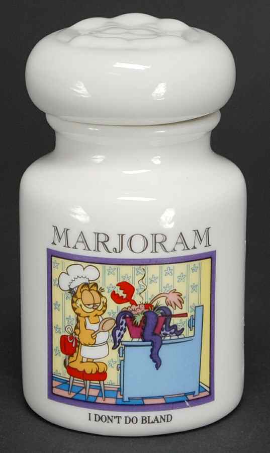 Garfield Spice Jar Collection Marjoram - Spice Jar Set-Ind Jar-Motif 5 by Danbury Mint-1