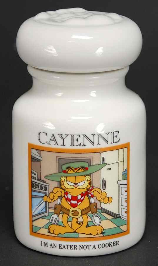 Garfield Spice Jar Collection Cayenne Pepper - Spice Jar Set-Ind Jar-Motif 3 by Danbury Mint-1