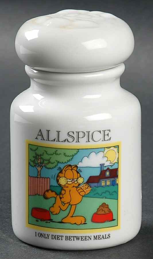 Garfield Spice Jar Collection Allspice - Spice Jar Set-Ind Jar-Motif 11 by Danbury Mint-1