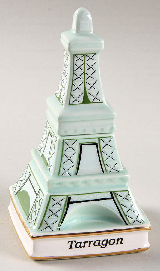 Spices of The World Tarragon-France's Eiffel Tower  - Spice Jar Set-Ind Jar-Motif 23 by Danbury Mint-1