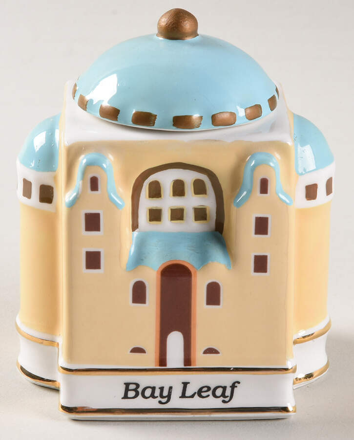 Spices of The World Bay Leaf-Turkey's St Sophia - Spice Jar Set-Ind Jar-Motif 2 by Danbury Mint-1
