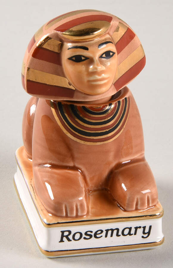 Spices of The World Rosemary-Egyptian Sphinx - Spice Jar Set-Ind Jar-Motif 19 by Danbury Mint-1